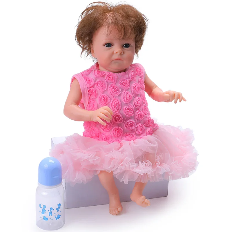 Кукла-Реборн 18 дюймов Реалистичная виниловая полностью силиконовая | Игрушки и