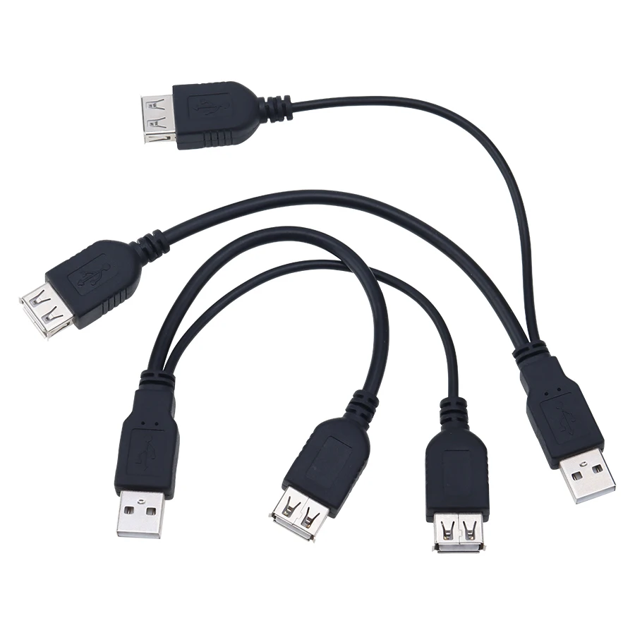 Verkaufen Neue USB 2,0 A Stecker Auf 2 Doppel Dual Usb Weibliche Splitter Kabel Adapter 500 Stücke