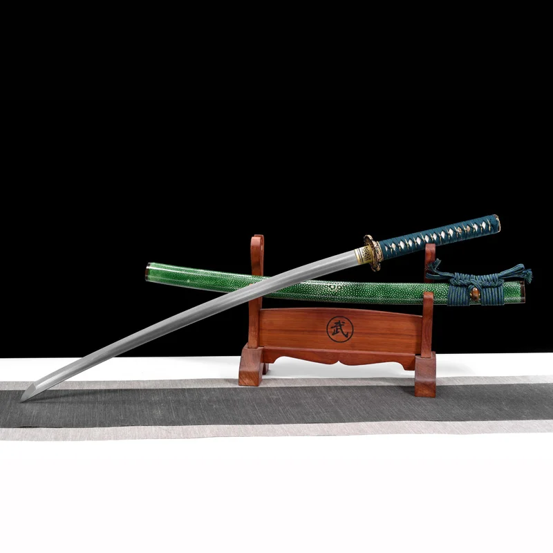 

Japanese Samurai Katana Folded Steel Tempered Hamon Blade Razor Sharp Ready For Cutting Real Swords Catana Handmade Full Tang