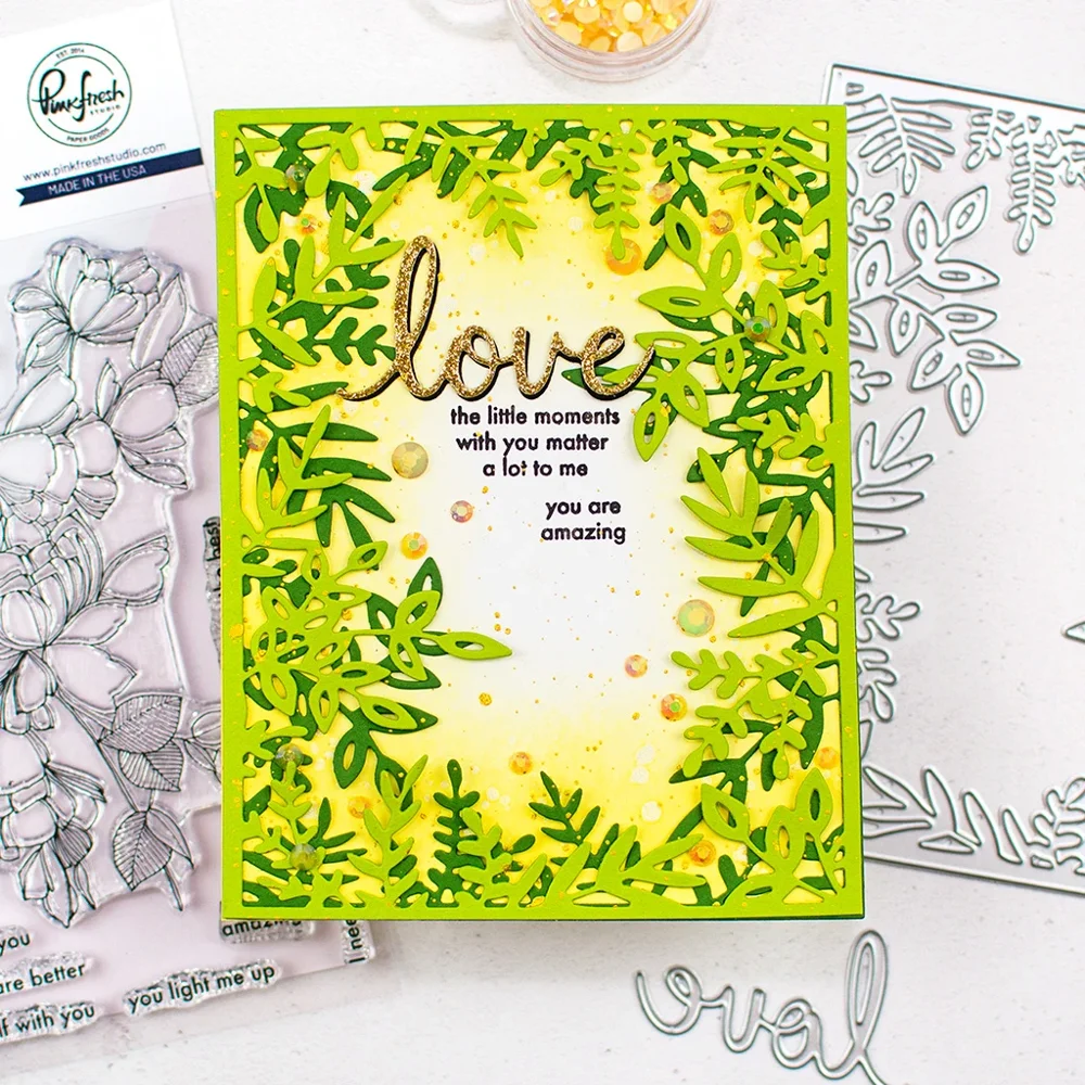 Металлические Вырубные штампы форма для вырезания листьев рамка скрапбукинга