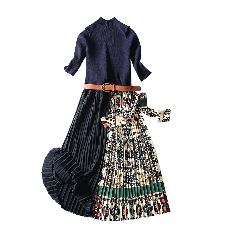 2019 Новое поступление Samgpilee Повседневное платье трапециевидной формы в стиле