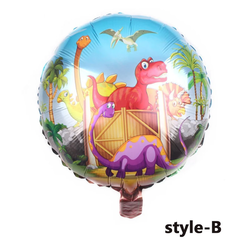 Volcano Dinosaur Tableware Set Kids Birthday Baby Shower Cartoon Kids' Party Decor Favor Supplies - Цвет: 1pc 18in style-B