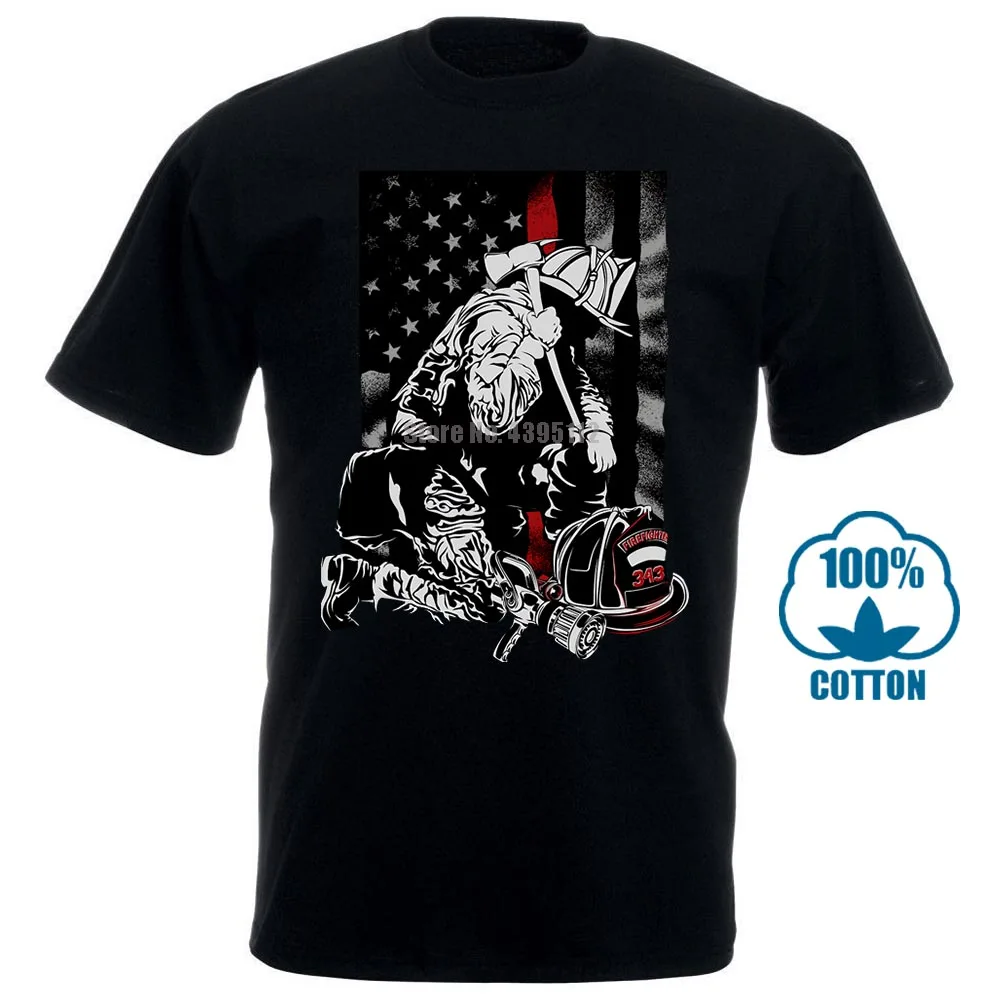 Пожарный шланг Флаг США Женская и мужская футболка S 3Xl футболки Забавные топы