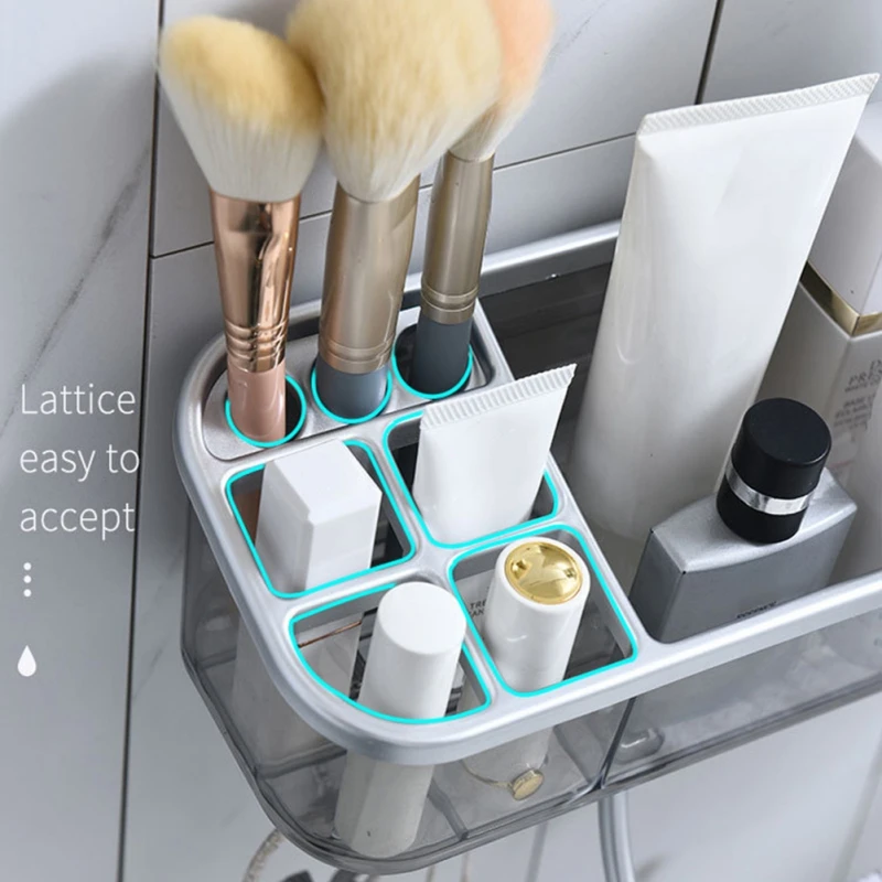 

Bathroom Wall-mounted Shelf Storage Rack ABS Materials Shower Storage 2021 summer new High quality convenient and practical