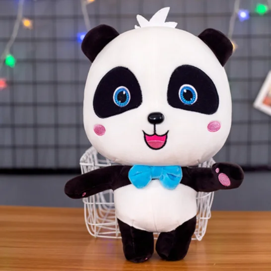Juguete de peluche de dibujos animados para ni&ntilde;os, mu&ntilde;eco de peluche suave de 23-30cm con dise&ntilde;o de Babybus, Panda, Jojo-3