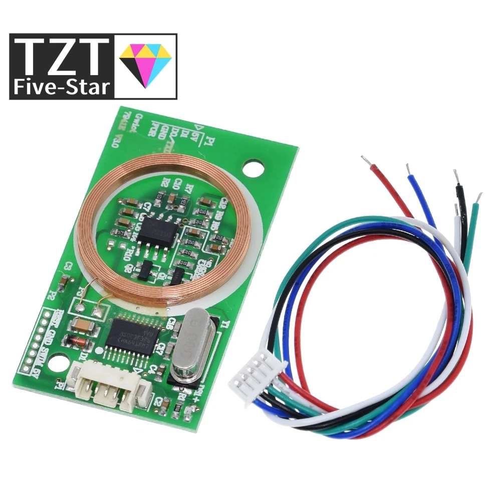 RFID-считыватель UART беспроводной модуль 3 контакта 125 кГц EM4100 8 см постоянный ток 5 В