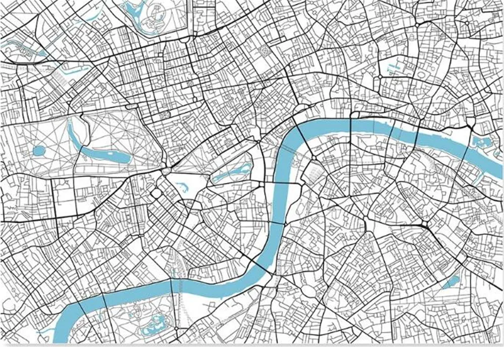 Milofi пользовательские простые линии Северной моды карта Великобритании