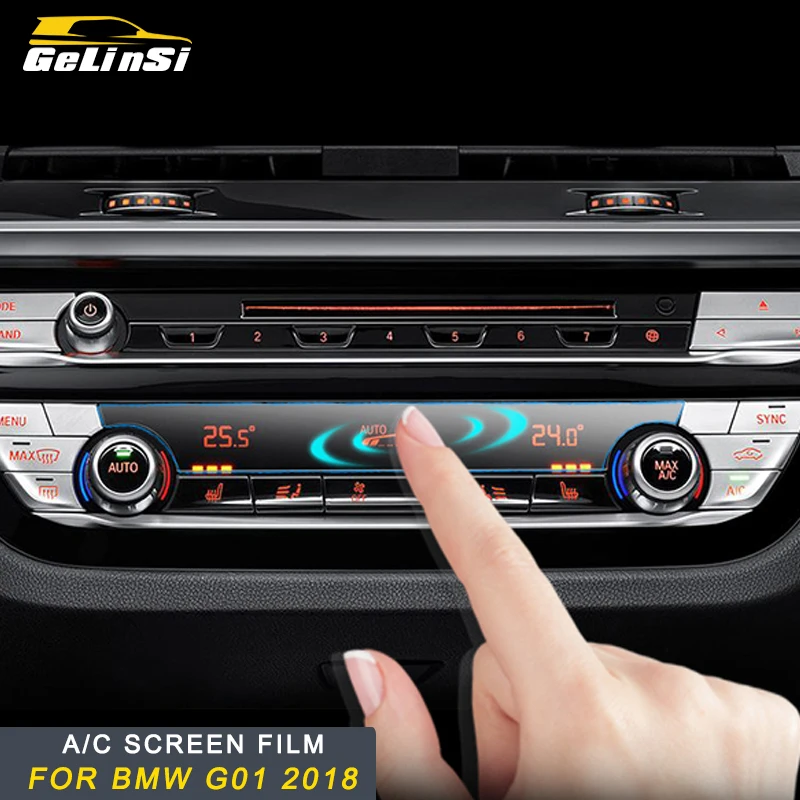 Gelinsi для 2018 BMW X3 G01 X4 G02 Автомобильная воздушная панель A/C Защитная пленка экрана