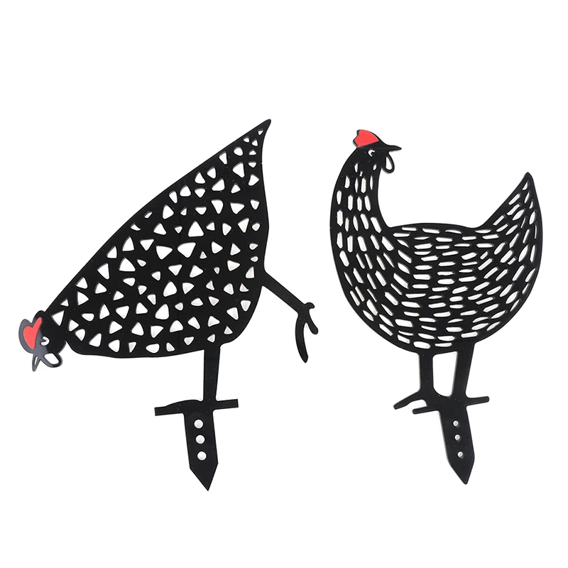 

Chicken Garden Decoration Chicken Yard Art Hen Decoration For Garden Backyard Lawn Stakes Plastic Hen Yard Decor Gift Support