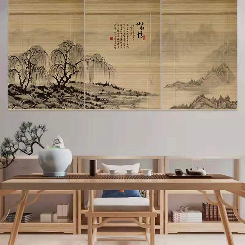 Бамбуковые жалюзи в китайском стиле |