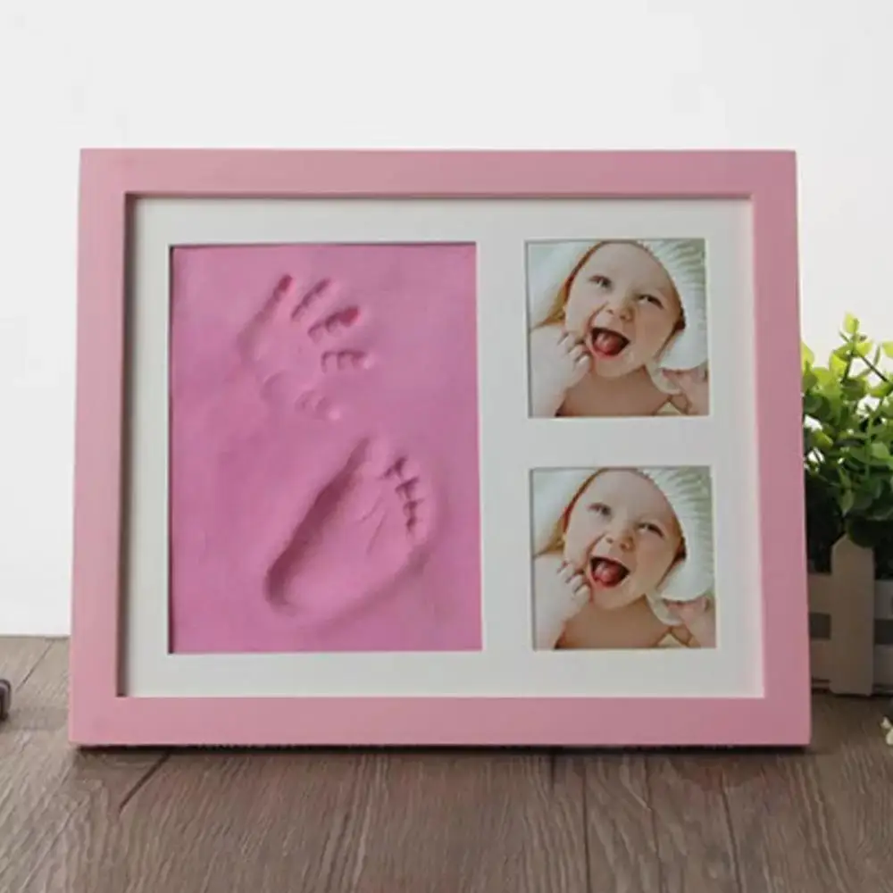 Детская ручная и ножная печать для рук и ног формочка Bebe Baby фоторамка с крышкой отпечатков пальцев грязевой набор детский памятный подарок для роста