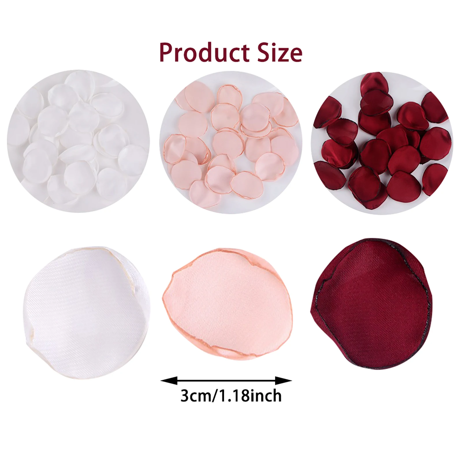 

200 шт. шелковые лепестки роз, белые, розовые и винно-красные цветочные лепестки для свадебного украшения, гирлянда из бумаги