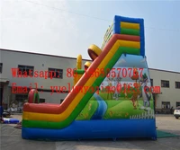 Factory direct selling inflatable trampoline slide castle pool slide park hot sale inflatable slide for sale