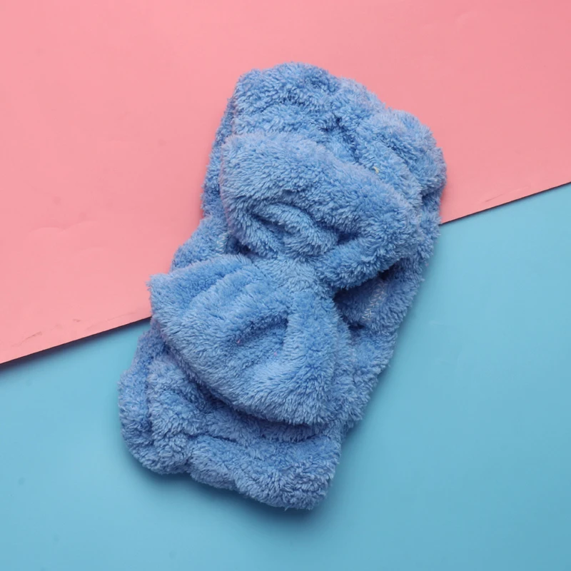 blue 1 шт. стирка уход за кожей лица макияж спа Для женщин впитывает пот и эластичного мягкого и повязка на голову, модная Ванна пот макияж влагу салон специальные инструменты tatt - Цвет: blue