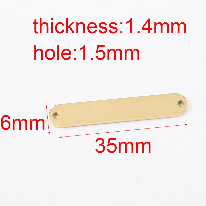 

Elliptical Strip Charms Mirror Polished Stainless Steel 6*35mm Blank Stamp Charms Pendants For Jewelry Making 20pcs/lot