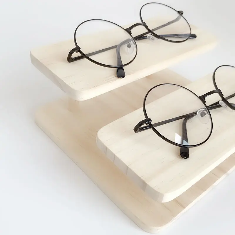 Sun Glasses Eyeglasses 2-5 Layers Wood Display Stands Shelf Show Stand Holder Rack Natural Material | Дом и сад