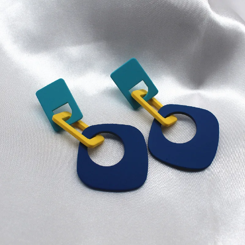 Корейские популярные модные ювелирные изделия 2019 полимерные разноцветные