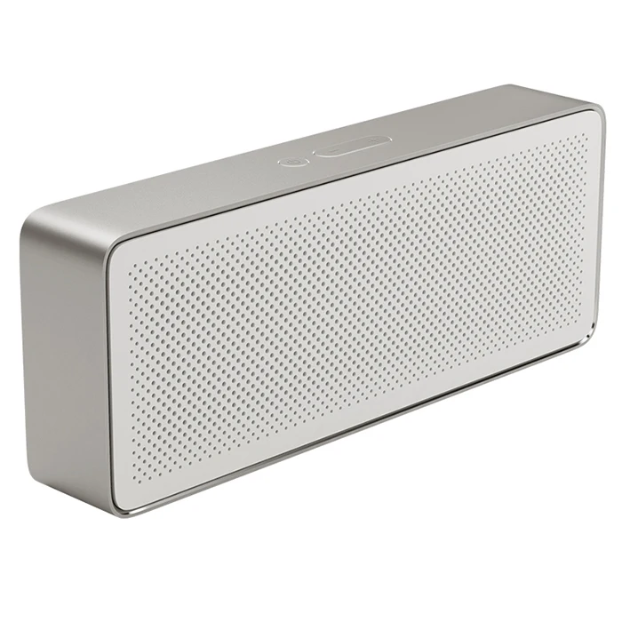 Xiaomi квадратная коробка динамик 2 беспроводной портативный стерео Мини HiFi Bluetooth 4,0 наружный сабвуфер громкий динамик s для телефонов - Цвет: Silver