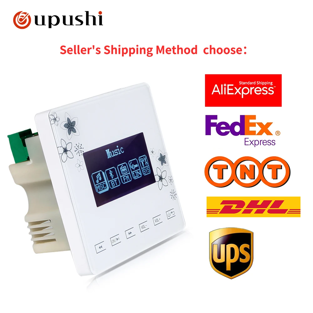 

Oupushi Mini Wall Amplifier and Clear Sound Quality Ceiling Speaker A0+KS803 High Performance for Home Background Music System