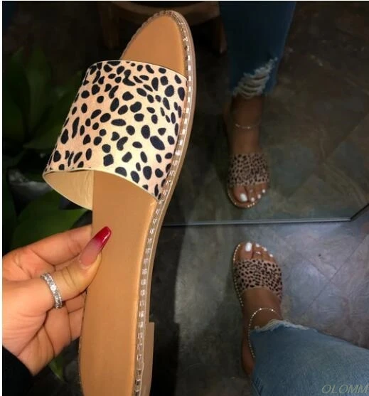 

2020 Hot Sexy wild Pu EVA Leather female slippers Candy color PVC flat with Women sandals Beach slippers 37-41