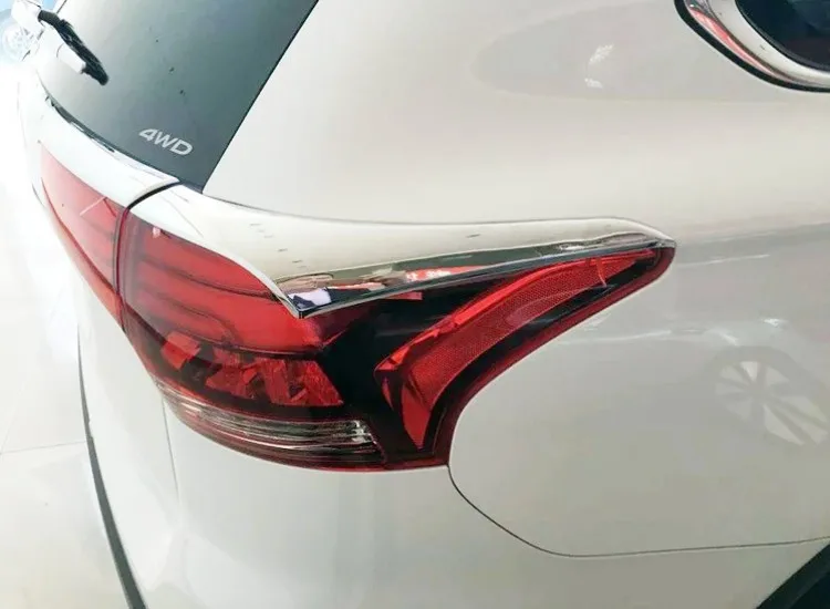 Для Mitsubishi Outlander 2016 2017 2018 2019 Задние световые полосы ABS хромированный пластик