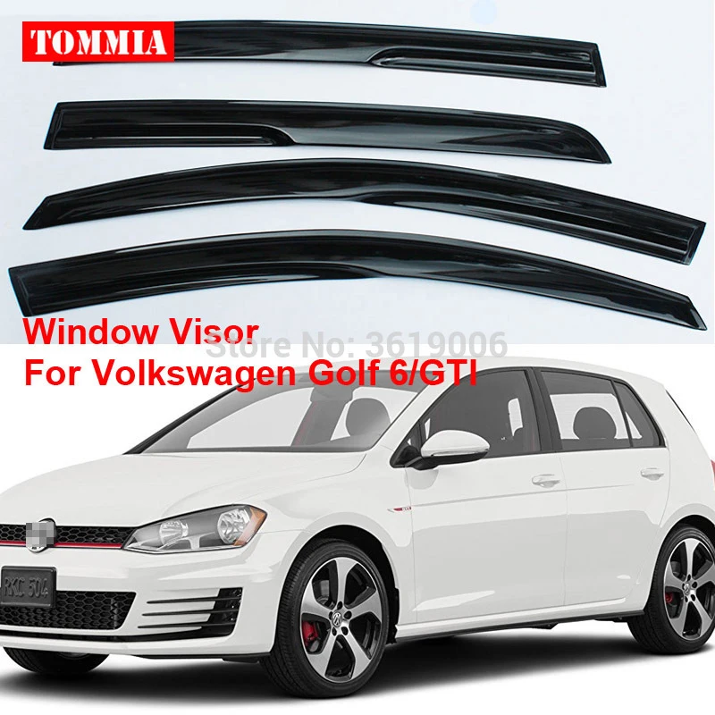 Tommia для Volkswagen VW Golf 6 4 шт. оконный козырек затенение дефлектор ветра дождя защитная