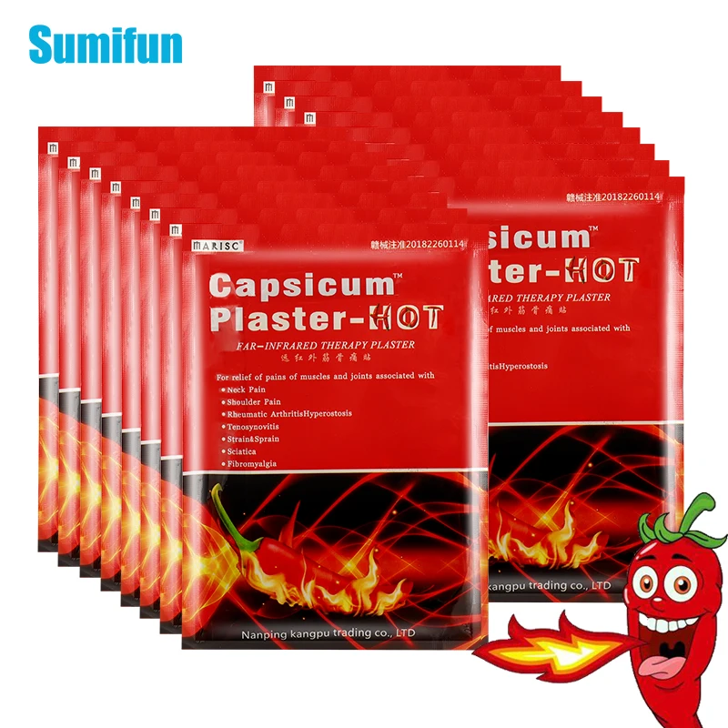 160 шт. анальгетический пластырь с горячим перцем ревматоидный артрит коленные