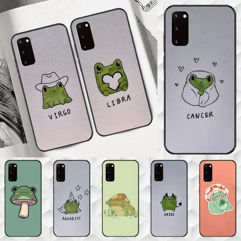 

mushroom frog Phone Case for Samsung A71 A80 A91 A01 A02 A11 A12 A21 A31 A32 A20E soft cover funda