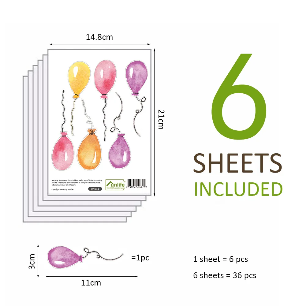 Для домашнего декора настенные наклейки украшения Красочные воздушные шары