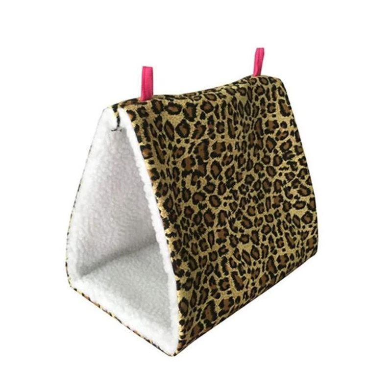 Leopard Print Hanging Bird Cages Pet Small Animal Warm Hut Nest Hammock for Rabbit Hamster Accessories|Птичьи клетки и гнезда| |