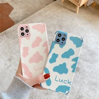 floral cow pattern phone case for iphone 12 pro max 11 11pro max xr xs max 7 8 plus se2 cute silicone phone case cover