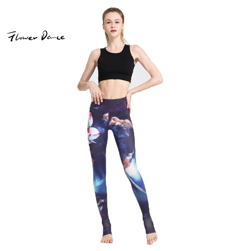 FlowerDance спортивные штаны для йоги колготки с высокой талией бесшовные леггинсы