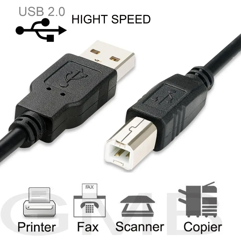 

USB High Speed 2.0 A To B Male Cable for Canon Brother Samsung Hp Epson Printer Cord 3feet 1m Cable Data Line Cables Charger