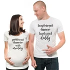 1 шт. одежда для мамы, папы и детей; Для того, чтобы быть футболки со смешным объявление беременности футболки для пары беременных женщин размера плюс для всей семьи, футболки для мальчиков; Летняя одежда