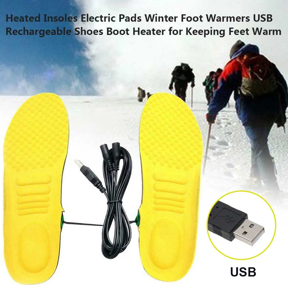 

1 пара зарядка через USB Удобный Электрический зимняя Лыжная Pad Утеплитель для ног, солнцезащитные очки, унисекс, для улицы, спортивные, Термал...