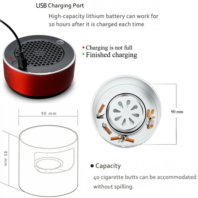 Очиститель воздуха пепельница Бездымная для внутренней/наружной защиты