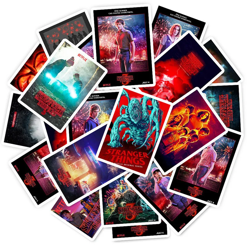 25 шт. странные вещи наклейки декор для комнаты домашний стикер бутылка багаж