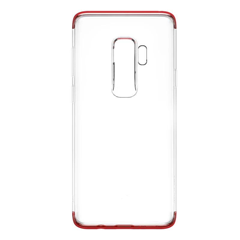 Чехол Baseus для samsung Galaxy S9 Plus, ультра тонкий прозрачный мягкий силиконовый чехол из ТПУ для samsung S9 S9Plus, чехлы - Цвет: Красный