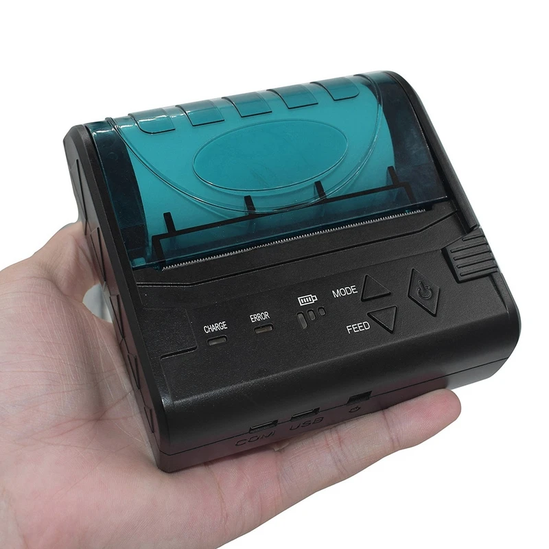 

POS-8003 Printer, 80mm Portable Wireless Bluetooth Bill Thermal Printer,for Printing on Android and Apple Phones-US Plug