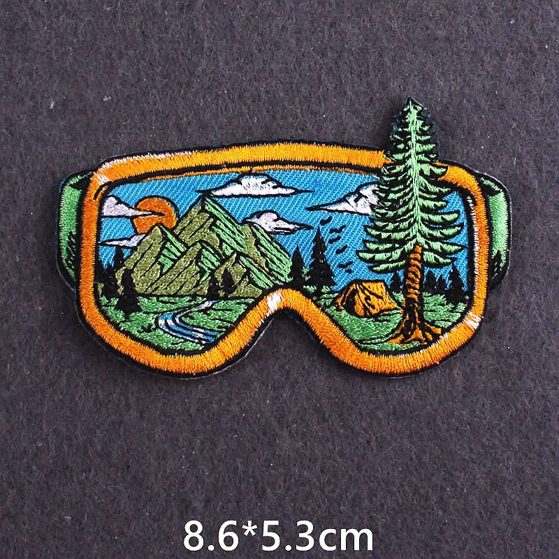 Нашивки сделай сам с изображением гор вышитые нашивки инопланетянина для одежды