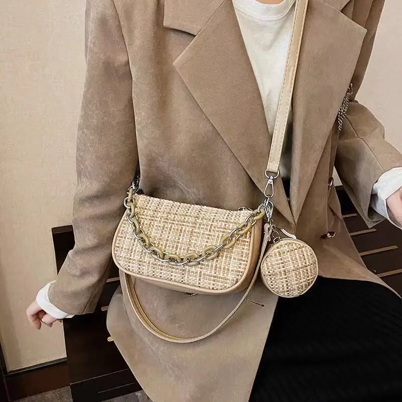 Сумка-кроссбоди женская из двух частей с отделением для монет | Багаж и сумки