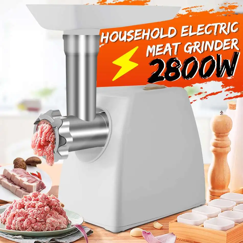 220V 110V Heavy Duty Electric Meat Grinder 2800W Max Powerful Mincer Home Sausage Stuffer Food Processor | Бытовая техника