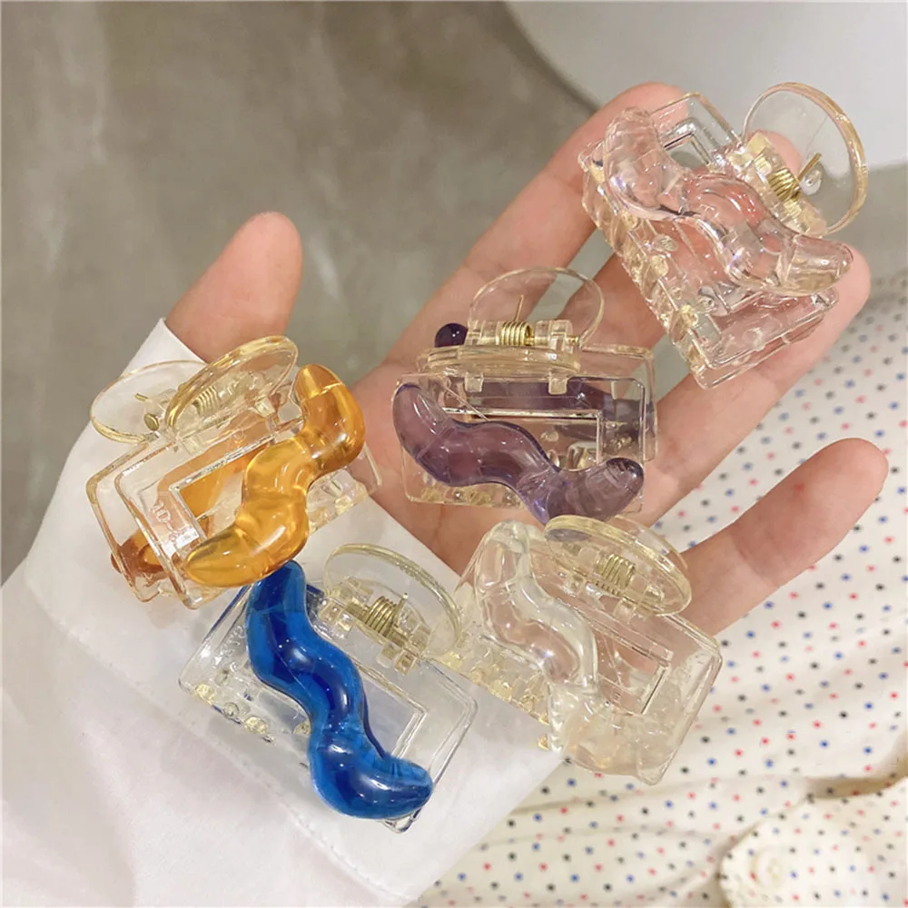 

New Solid Hair Claws Simple Geometric Hair Clips Ponytail Crab Barrettes Women Girls Hairpins Headwear Hair Styling Accessories