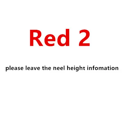 Red 2 M shoes B est high heels top quality - Color: Red 2