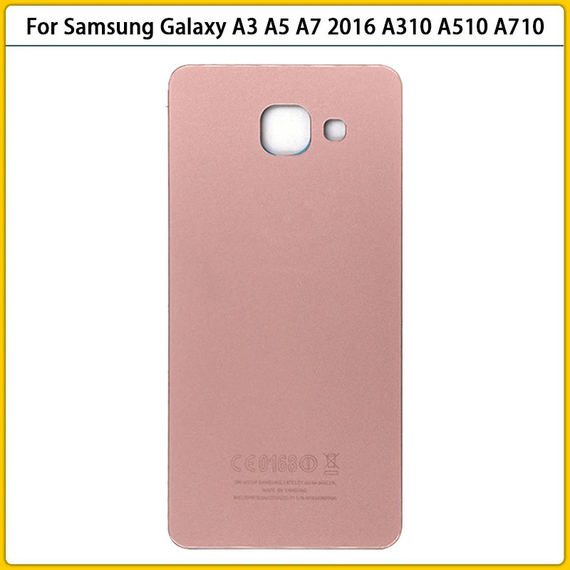 10 шт. новый задний корпус A310 для Samsung Galaxy A3 A5 A7 2016 A510 A710 Крышка батарейного отсека