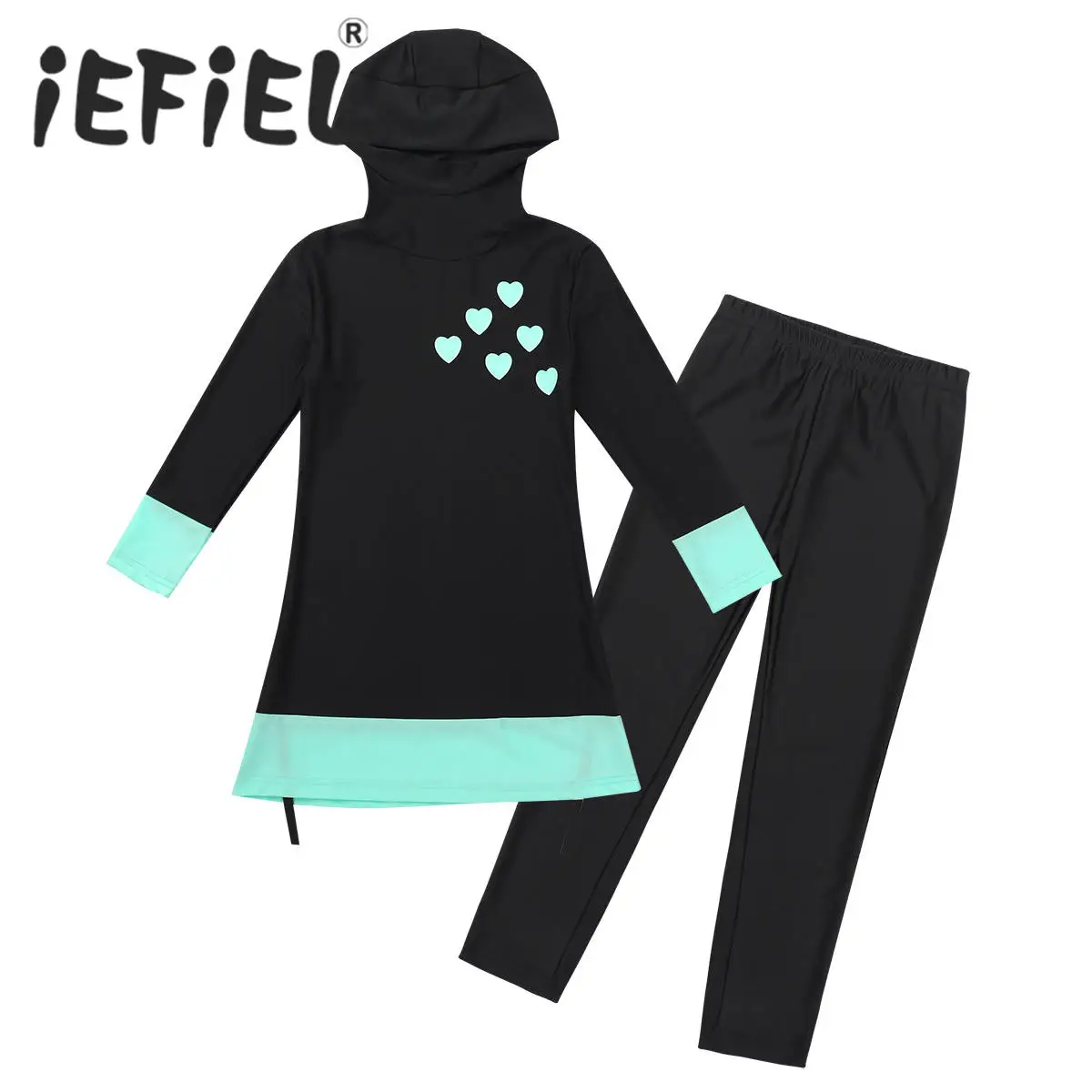 2 шт. детский купальник с длинным рукавом и штанами|Костюмы-двойки для детей| |