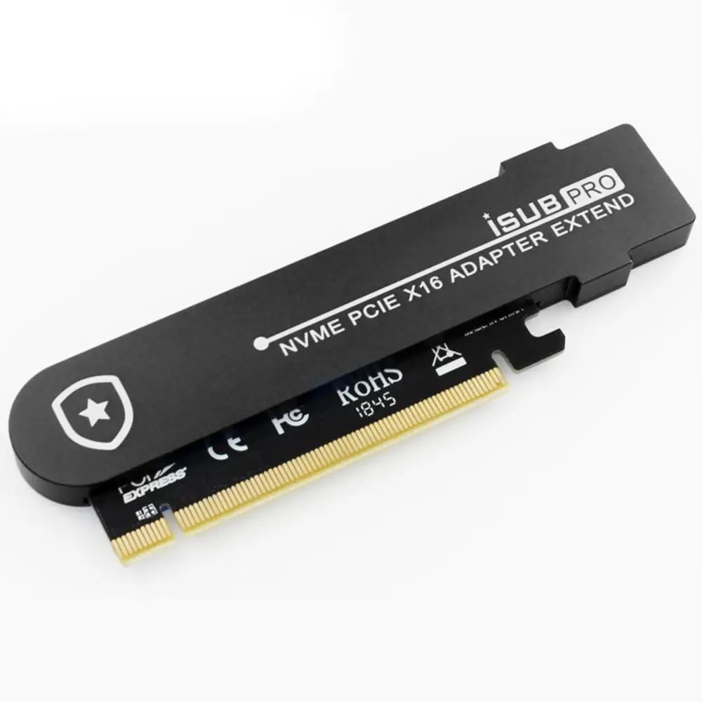 JEYI iSUB PCIE3.0 NVME адаптер полный скорость x16 PCI-E кулер M.2 2280 алюминиевый лист теплопроводность кремния вафельное охлаждение