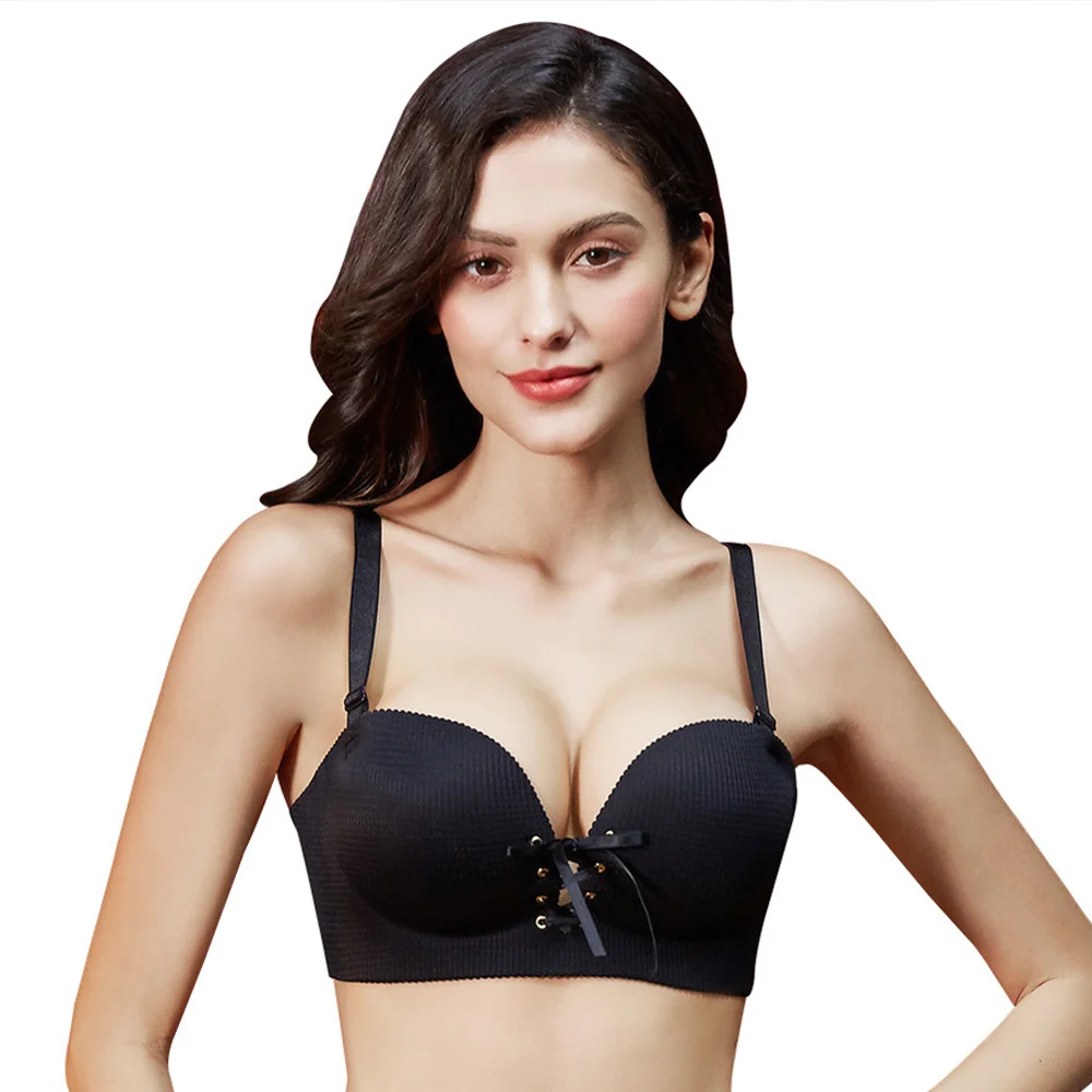 

Женский бюстгальтер с чашками пуш-ап, без подкладки