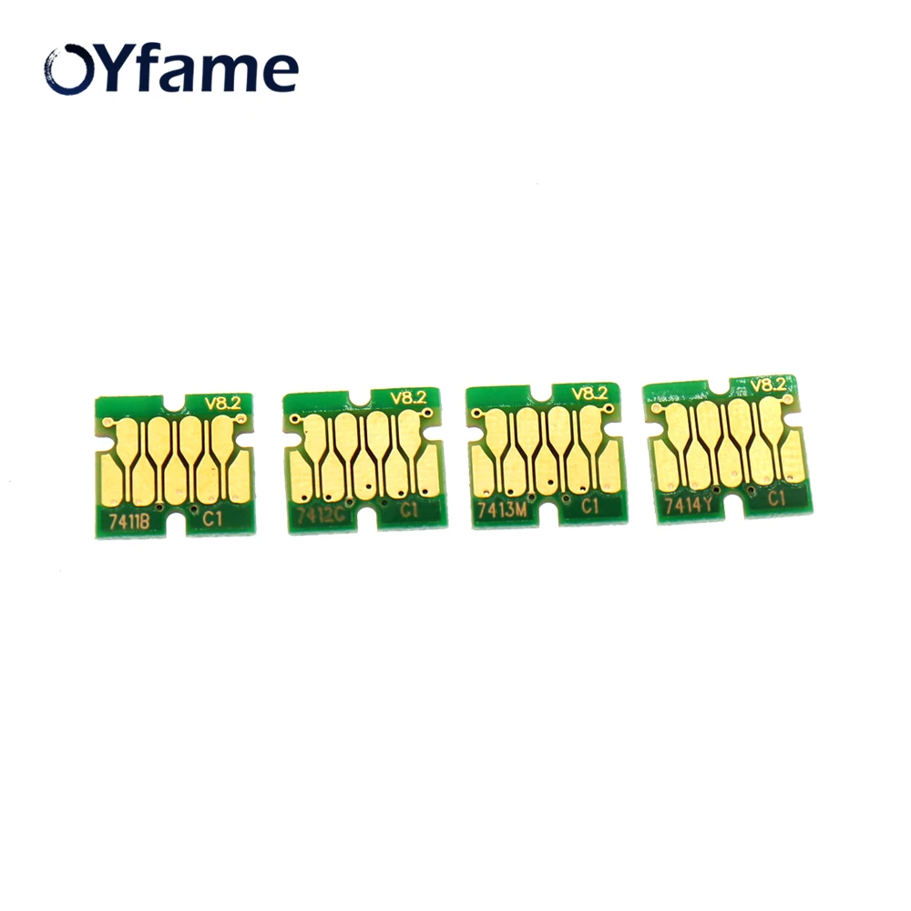 OYfame 25 комплектов чип T7411 стробочный для картриджа Epson SureColor F6000 F6070 F6200 F6270 F7000 F7270 |