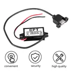 Новинка, долговечное практичное автомобильное зарядное устройство, модуль преобразователя постоянного тока от 12 В до 5 В, 3 А, 15 Вт, USB-адаптер выходной мощности с монтажным отверстием USB, Лидер продаж